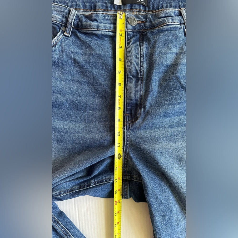 Kut Jeans Womens 24W Blue Medium Wash Rachael Mom‎ Jeans Distressed - Picture 6 of 8